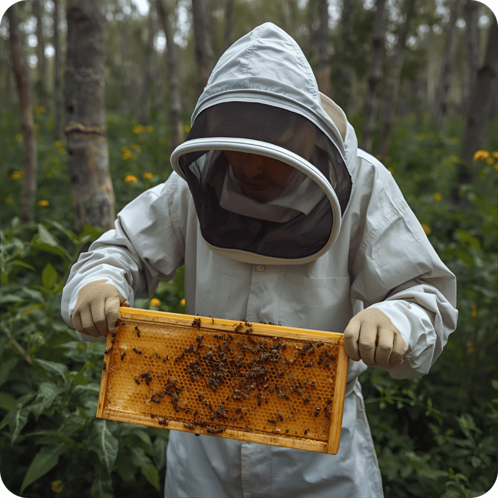 Beekeeping & Products Includes • planting Paulownia as a nectar-rich base for apiaries; • organizing bee zones near plantations; • producing honey, wax, and pollen; • making natural cand